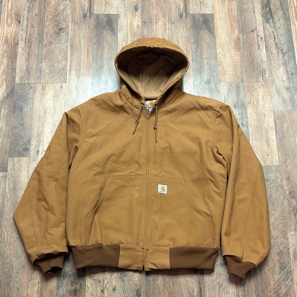 Tan Carhartt Hooded Jacket